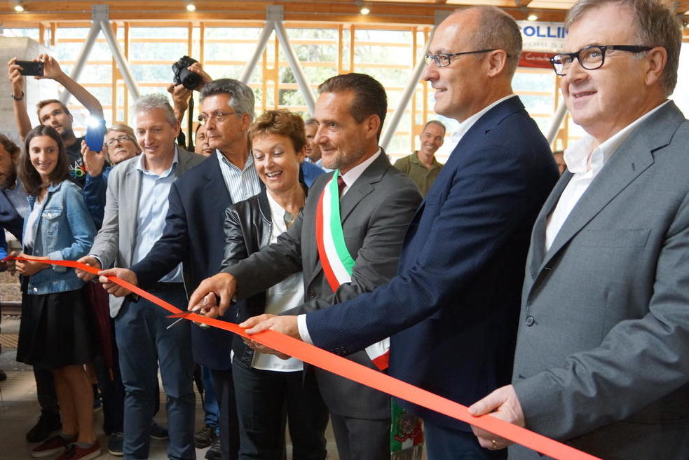 Inaugurazione stazione ferrovia Trento Malé a Mezzana