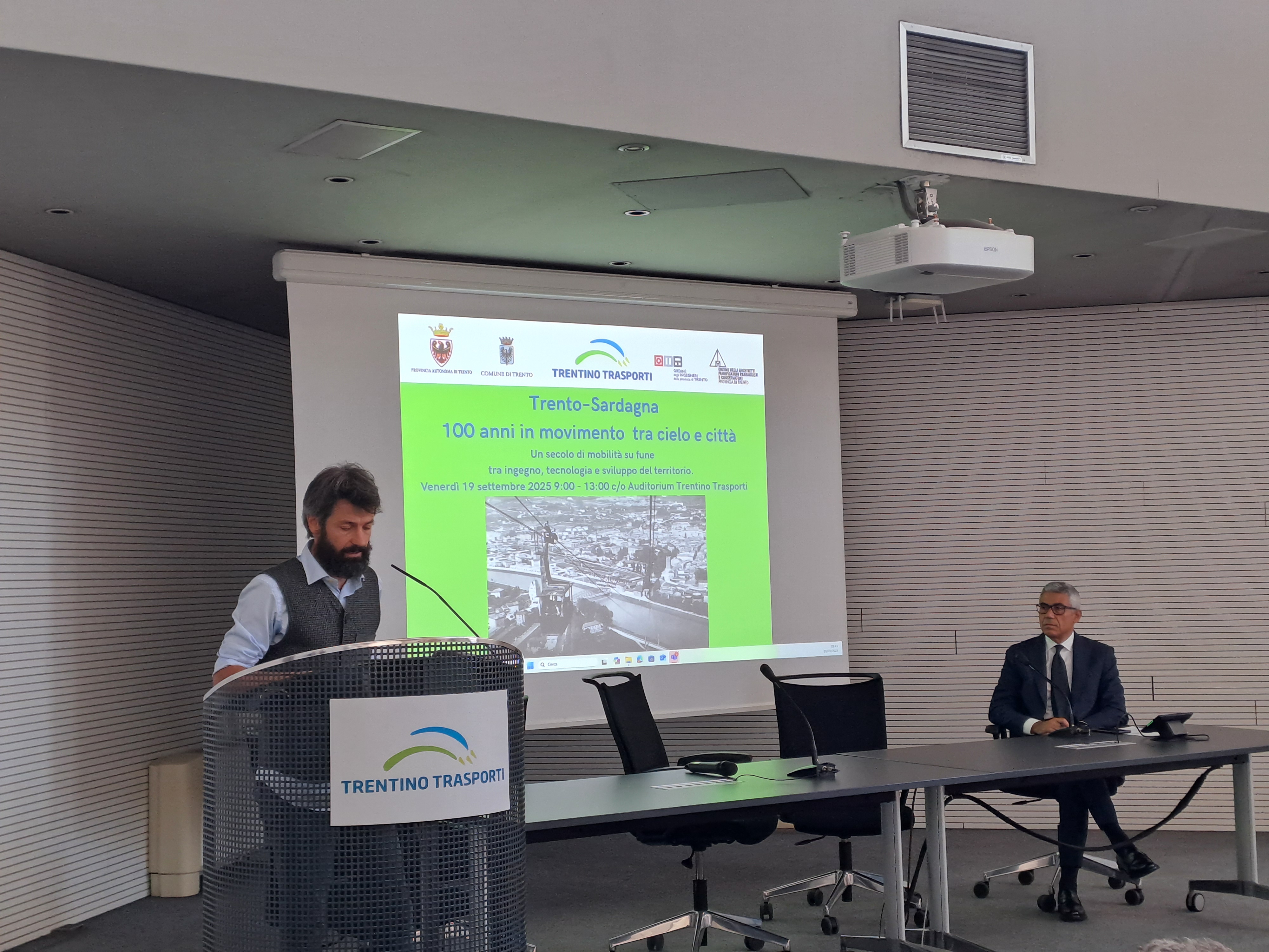 Presentazione De Bertolini funivia Trento Sardagna